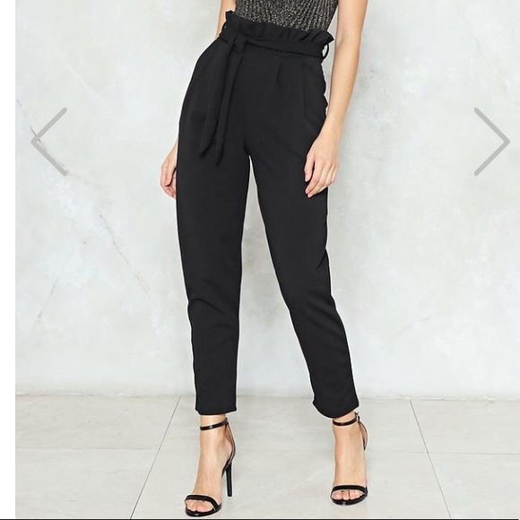 Nasty Gal Pants - Nasty Gal High Waisted Tie Pants